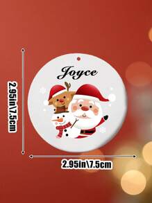 1 đồ trang trí tên viết tắt Giáng sinh được cá nhân hóa, đồ trang trí Acrylic tùy chỉnh Giáng sinh 2024, đồ trang trí Giáng sinh bằng gỗ tùy chỉnh, đồ trang trí ngày lễ cây thông Noel được cá nhân hóa cho trẻ em, thẻ vớ tùy chỉnh có tên viết tắt đồ trang trí quà tặng - phong cách A - Xem 2