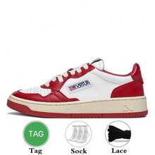 Autrys Action Casual Women Shoes Autries Medalist Platform Sneakers USA Upper Two-Tone Pink Black Golden Panda Lows Loafers Outdoor Women Men Trainers - Purple - View 10