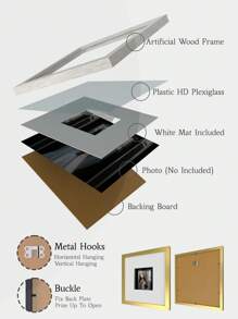 Khung ảnh ghép nhiều tấm 12x16/12x12/8x8, Khung ảnh vuông/chữ nhật tinh tế treo tường, Khung ảnh phong cách Nature's Embrace treo tường, Phù hợp với ảnh 12x16/12x12/8x8 inch không có tấm lót hoặc ảnh 11x14/8x8/4x4 có tấm lót, Gỗ sồi nhạt/Gỗ sồi đỏ/Trắng sữa/Gỗ hồng sắc có vân gỗ giả, Cổ điển/Cottagecore/Tất cả các loại (Không có giấy ảnh), Treo theo chiều dọc hoặc chiều ngang, Khung ảnh tranh đính đá - Nhiều màu - Xem 6
