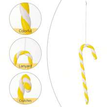 圣诞节时尚棒棒糖饰品圣诞树装饰 - 彩色 - 查看 4