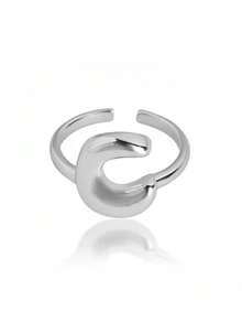 1 chiếc nhẫn 26 chữ cái tiếng Anh có thể điều chỉnh, dành cho nữ, chất liệu đồng, phù hợp để đeo hàng ngày, đi nghỉ và dự tiệc, quà tặng tùy chỉnh và cá nhân hóa cho ngày lễ, sinh nhật và kỷ niệm - nhẫn - Xem 41