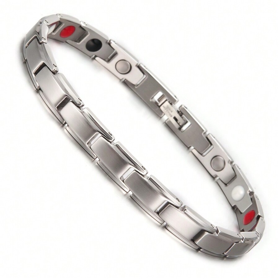 Bracelets GoldColor Black Chains Link Stainless Steel Health