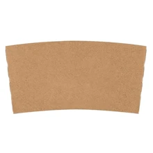20-100 piezas de 12.7x5.8cm Mangas personalizadas para tazas de café de 10-20oz, mangas de papel para tazas de café personalizadas como regalo de boda, de kraft o blanco, desechables y personalizadas, manga aislante para bebidas calientes, manga de papel corrugado resistente al agua y al calor, manga de papel para taza de café personalizada para boda.