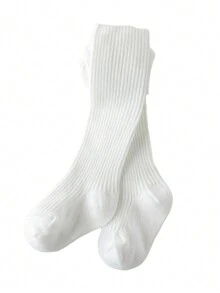 1 PC Bbay Toddler Knitted Tight Baby Đan Pantyhose Công Chúa Cô Gái Bow Socks Trẻ Sơ Sinh Em Bé Ấm Áp Legging - Hồng - Xem 3