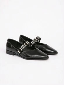 Wide Width Comfortable Flat Casual Shoes, Fashion Multipurpose Commuting Flat Loafers