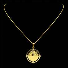 Rhinestone Saint Benedict Stainless Steel Medallion Pendant Necklace For Men And Women SAN Benito Gold/Silver Color Party Jewelry Christmas New Year Valentine's Day Holiday Gift