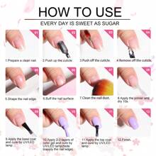 LIMEGIRL Gel Nail Polish Set - 6 Colors Nude Pink Milky Pink Gel Polish Set Light Neutral Pink Nail Polish Barely Pink Soak Off LED Starter Kit Popular Nail Art DIY Manicure Gifts - Nhiều màu - Xem 6