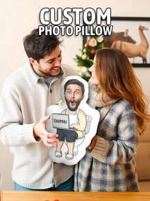 1 Customized Funny Ugly Pillow, Personalized Face Shape And Name Pillow, Humanoid Cushion With Customized Photos - A Unique Geiger Gift For Friends And Family, Customized Face Shape Pillow, Funny Christmas Giftsseries, Sitting On The Toilet - Multicolor - View 3