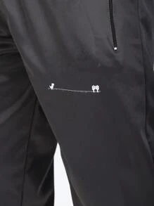 Men's Sports Jogger Access Pants For Training And Gym Logo Network Access Denied - 灰色 - 查看 3