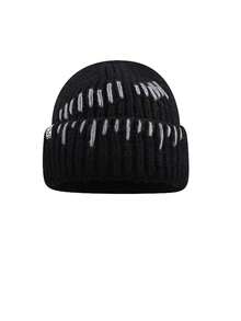 1 件厚韩式简约手工针织帽，男女保暖护耳帽，个性化街头服饰冬季弹力无檐便帽 - 針織帽 - 查看 2