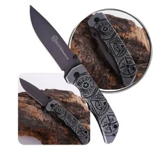 Semi-Automatic Pocket Knife With Lock And Belt Clip Super Sharp Knife Trail Camping Fishing Self-Defense – TB1612 - Con mắt của Horus - Xem 2
