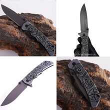 Semi-Automatic Pocket Knife With Lock And Belt Clip Super Sharp Knife Trail Camping Fishing Self-Defense – TB1612 - Con mắt của Horus - Xem 3