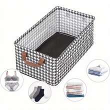 1 Pieza Caja de almacenamiento con estructura de acero tipo cajón, estilo elegante y a prueba de agua. Caja de almacenamiento plegable para el dormitorio, armario de almacenamiento para el hogar. Para camisetas blancas de mujer, pantalones negros de mujer, ropa de invierno de mujer, vestidos, ropa de invierno de mujer, vestidos elegantes de mujer, camisas blancas de mujer, manga larga, monos blancos para mujer, vestidos de primavera para mujer, atuendos de primavera para mujer, primavera, ropa de primavera, minimalista, almacenamiento de blusas de verano