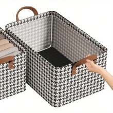 1 Pieza Caja de almacenamiento con estructura de acero tipo cajón, estilo elegante y a prueba de agua. Caja de almacenamiento plegable para el dormitorio, armario de almacenamiento para el hogar. Para camisetas blancas de mujer, pantalones negros de mujer, ropa de invierno de mujer, vestidos, ropa de invierno de mujer, vestidos elegantes de mujer, camisas blancas de mujer, manga larga, monos blancos para mujer, vestidos de primavera para mujer, atuendos de primavera para mujer, primavera, ropa de primavera, minimalista, almacenamiento de blusas de verano