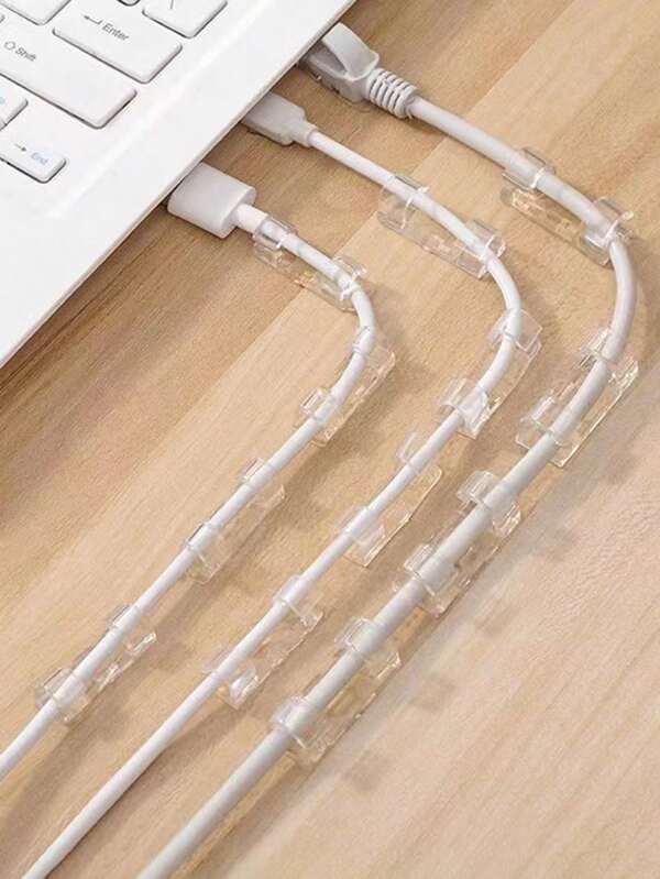 1/10/20/50/100 Stücke Kabel Organizer mit Doppelschnalle ohne Nägel und rückstandsfrei, geeignet für Audio-Kabel, Video-Kabel, AV-Kabel, VGA-Kabel, ummantelte Kabel, Maus-Kabel, Netzwerkkabel, Datenkabel usw.