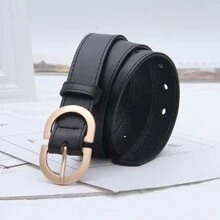 1 件时尚金色双 D 形环装饰腰带，适合女性日常使用，夏季、秋季、万圣节 - 腰帶 - 查看 8