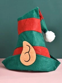 1 pezzo Cappello natalizio/invernale unisex per adulti con orecchie, cappello di Babbo Natale per feste divertenti e festive, regali invernali, decorazioni natalizie, celebrazioni natalizie, accessori per costumi da festa, deluxe cappello rosso di Babbo Natale per Ognissanti