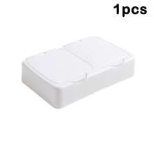 Mini Storage Box With Lid, Portable Pop-Up Organizer Box, Plastic Desktop Organizer Bucket, Dust-Proof Clean Swab Sorting Box, Suitable For Storing Cosmetics/Dental Floss/Paper Clips/Pins/Makeup Pads/Rubber Bands/Jewelry/Craft Supplies, Desk Drawer Organizer (Square/Round)