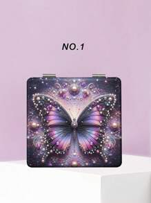 1 chiếc Gương vuông nhỏ gọn gấp gọn tiện lợi chất lượng cao bằng thép không gỉ có lớp phủ màu bạc sáng chi tiết viền mạ điện nano được chế tác tinh xảo phù hợp cho nhiều dịp dành cho mọi người - Nhiều màu - Xem 8