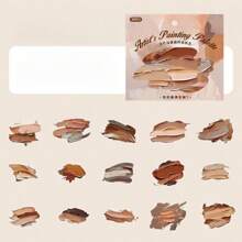 30 张/包艺术家调色板系列 PET 贴纸，混合色油画风格贴纸包 - 彩色 - 查看 17