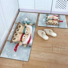 1 tấm thảm hình vuông trang trí họa tiết động vật hoạt hình Giáng sinh cho phòng ăn, nhà bếp, phòng khách, phòng ngủ, phòng tắm, hình chữ nhật - Nhiều màu - Xem 8
