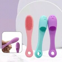 1 chiếc cọ mũi silicon, bền, cọ làm sạch lỗ chân lông, cọ rửa mặt, cọ mặt lông mềm, cọ ngón tay cánh mũi mềm, cọ rửa mụn đầu đen, bàn chải đánh răng silicon cho thú cưng, cọ vệ sinh cằm đôi, quà tặng sinh nhật, giáng sinh, halloween, lễ tạ ơn, thích hợp cho gia đình, trường học, hộ gia đình - Nhiều màu - Xem 3