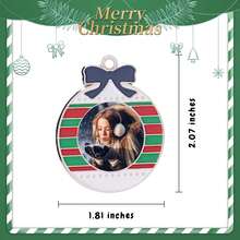 1PC Personalized Ornaments With Photo - Custom Picture Ornaments 2024 Decorations 2024 Custom Picture Text Hanging Ornaments Bells Houses Shape Custom Tree Decoration Souvenir Gifts For Family Couple Tree Home Decoration Xmas Gifts For Mom Dad Kids Pets Friend Gifts For Women Friendship,Long Distance Friends, BFF, Work Besties Gift Birthday Graduation - Multicolor - View 5