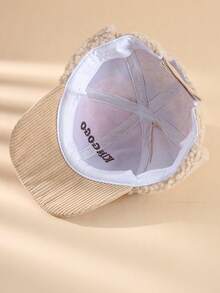 1 chiếc mũ bóng chày trẻ em, lót nhiệt ấm áp, thiết kế dễ thương cho hoạt động ngoài trời, mùa đông - 1PC - Xem 4