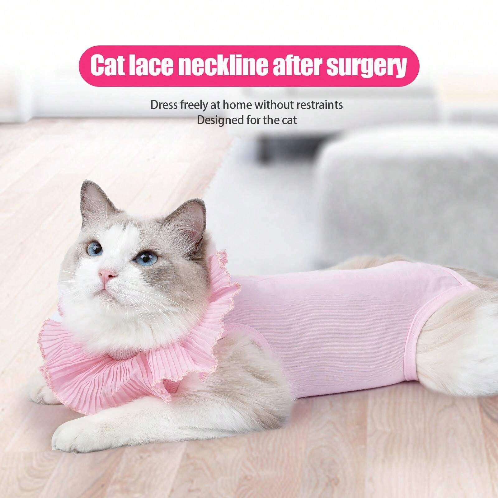 Cat Surgery Recovery Suit Shirt Anti Bite After Surgery Puppy Dog Cat