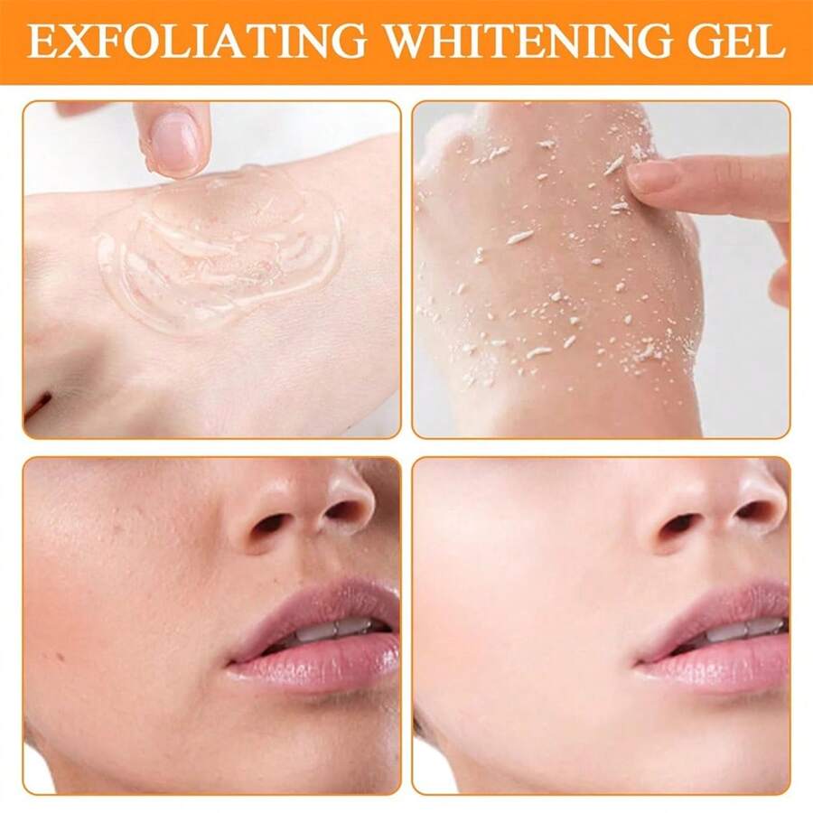 Orange Enzymes Exfoliating Gel, Scrub Face Body Skin Peeling Gel Face