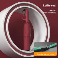 1pc All-Automatic Umbrella With Ring Handle, Easy To Carry, 3+3 Multi-Fiber Ribs For Sturdiness, Double Windproof, Suitable For Car, Business, And Travel, Multi-Fiber Combination, Multiple Colors Available, Unisex Boy Valentine Heart Valentine Summer Cooling, Beach, Travel, Spring Summer Picks, Brides Maid Gifts, Room, Bedroom Decor, Bedroom Decor, Beach, Travel, For Men, For Women, Vacation,Cute Stuff,Mother's Day Gift,Bedroom Decor,Garden,Kitchen Decor,Summer,Beach,Travel Essentials,Room Decor,Squishy,Graduation - Multicolor - View 8