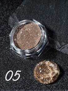 8 盒/套超亮指甲闪粉 0.4 克/罐变色龙极光闪亮钻石美甲镀铬粉细闪粉颜料 - 彩色 - 查看 7