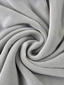 1/2 chiếc bọc ghế nhung màu trơn, bọc co giãn, kiểu Bắc Âu cho ghế trang điểm, chống mài mòn, chống trầy xước, trang trí nhà cửa, màu trơn, bọc tựa lưng, bọc đệm ngồi, thích hợp cho khách sạn, nhà ở, nhà hàng - màu xám nhạt - Xem 6