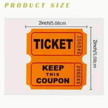 100/200pcsRaffle Tickets, Double Tickets, Event Tickets, Admission Tickets, Class Rewards, Fundraising Activities And Lucky Draws