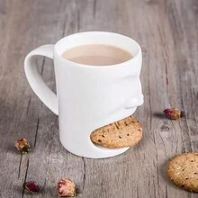 1PC, Cốc sứ đa năng hình mặt cười và sáng tạo, Cốc gốm vui nhộn, Cốc trà chiều uống cà phê sữa, Cốc văn phòng tại nhà, Quà tặng ngày lễ - Nhiều màu - Xem 2