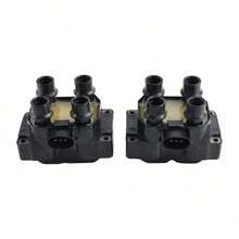 2 Ignition Coil Pack 8 Spark Plugs And Wire Set FD487 SP432 For Foγd Expedition - Black - View 7