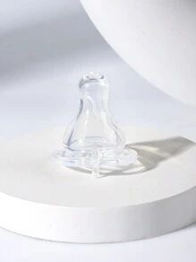 2 núm vú giả bằng silicon cho bé, vừa vặn với miệng bình sữa theo tiêu chuẩn quốc tế, có lỗ thông hơi kích thước S/M/L, phù hợp với trẻ sơ sinh từ 0 tháng tuổi trở lên - Trong sáng - Xem 3