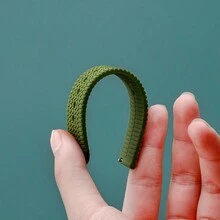 Dây đeo đồng hồ silicon ngày lễ Giáng sinh có khóa bướm, tương thích với đồng hồ thông minh 20mm/22mm - Dây đeo cổ tay phong cách tiệc lễ hội có thiết kế hình ông già Noel và người tuyết - xanh quân đội - Xem 4