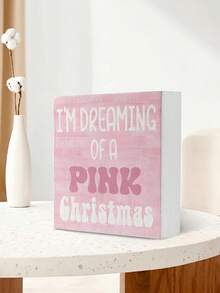 1 件粉色桌面装饰摆件，10 厘米 * 10 厘米 PVC 材质，适用于家庭、卧室、办公室桌面、书架圣诞装饰，是送礼的理想选择 - 粉色 - 查看 2