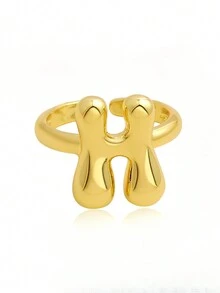 1 chiếc nhẫn 26 chữ cái tiếng Anh có thể điều chỉnh, dành cho nữ, chất liệu đồng, phù hợp để đeo hàng ngày, đi nghỉ và dự tiệc, quà tặng tùy chỉnh và cá nhân hóa cho ngày lễ, sinh nhật và kỷ niệm - nhẫn - Xem 57