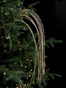 1pc/4pcs, 35.43 Inch Shiny Sequin Tassel Wheat Ear Rattan Design. Christmas Tree Decoration. White Sparkling Sequin Berry Bouquet. Suitable For Holiday, Wedding, Party, Home Interior, Dining Table, Bedroom Decor - Multicolor - View 14