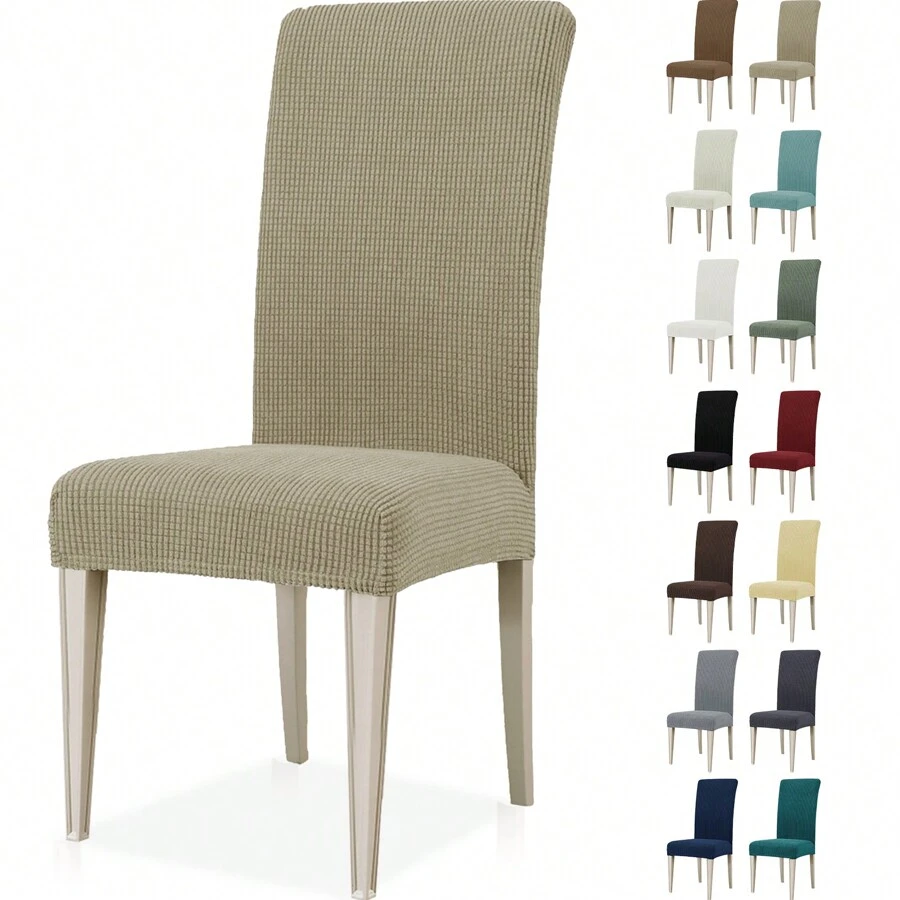Ystyle Chair Covers With Backrest 6 Pieces, Stretch Chair Covers Living Room Kitchen, Universal Stretch Chair Covers, Modern Anti-Scratch Cat Chair Covers - Khaki - View 1