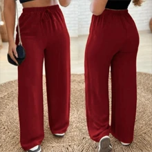 Trousers/Trousers/In Dune/Elastic/Elegant/Casual/Stylish/Feminine/Look/Light/Comfortable - 珊瑚紅 - 查看 2