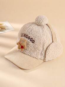 1 chiếc mũ bóng chày trẻ em, lót nhiệt ấm áp, thiết kế dễ thương cho hoạt động ngoài trời, mùa đông - 1PC - Xem 11