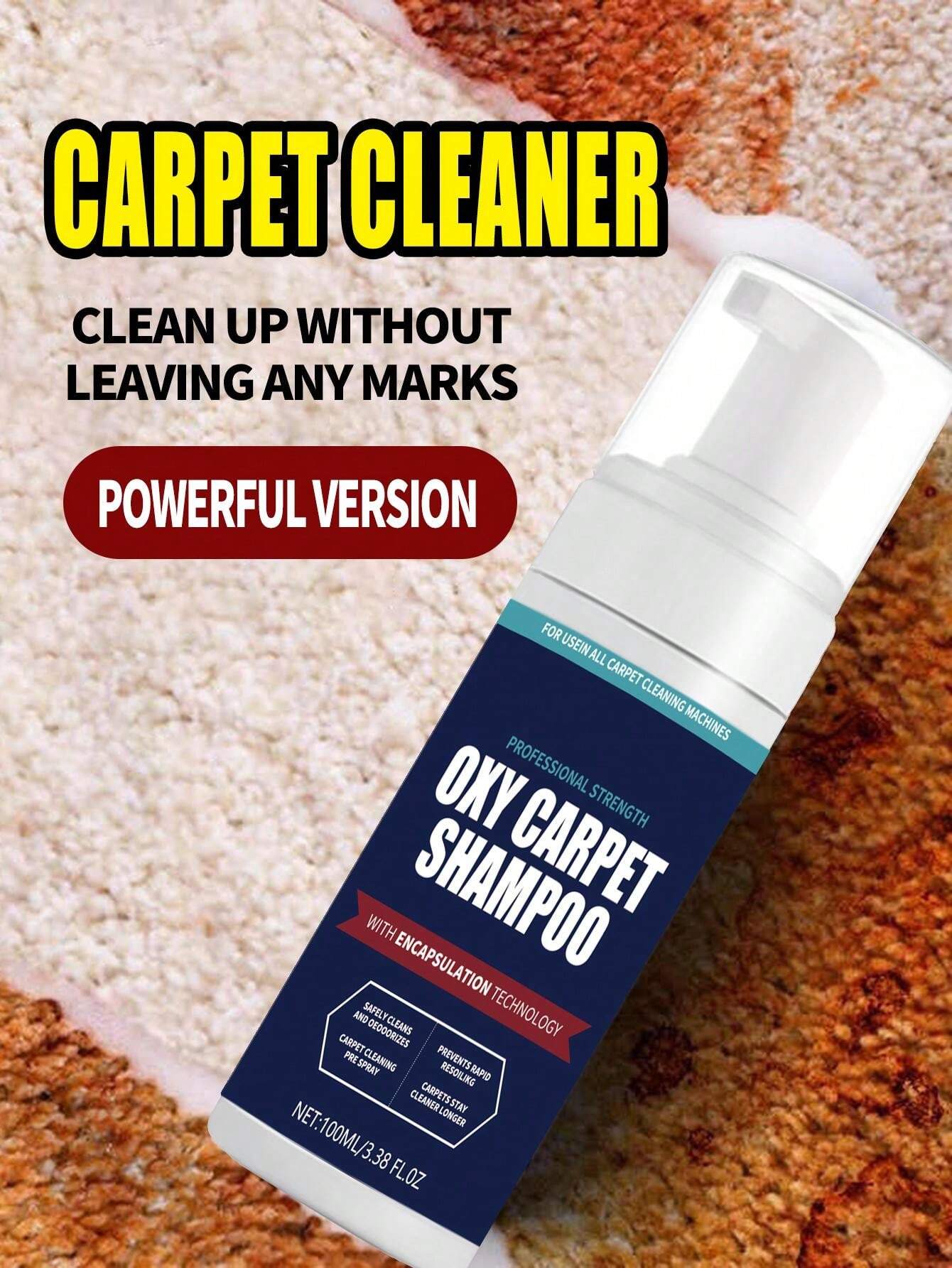 Carpet Cleaning Pre Spray Release Juice, Coffee, And Wine Spills And