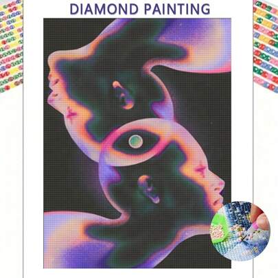 5D DIY Diamond Art Painting The Collision Of Thoughts Kit, Full Diamond Painting With Diamond Art,And Unique Gift Idea For Friends And Family Gifts Birthday Graduation Diamond Painting Diamond Art