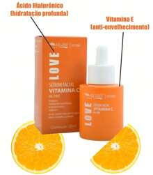 Kit 3 Serum Vitamin C Anti-Aging Hyaluronic Vit E Facial Anti-Aging Facial Care - Vitamina C - Xem 4