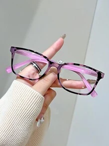 1 副时尚多色小框猫眼老花镜，适合女性和老年人，度数 +1.0 至 +4.0