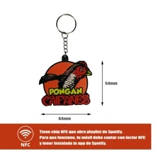 Llavero "Pongan Caifanes" con Chip NFC: ¡Tu Playlist de Caifanes Siempre a Mano! - Naranja - Ver 5