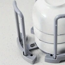 1 Peça Suporte Expansível de Tigela para Bancada, Suporte de Copo de Drenagem de Plástico, Suporte de Armazenamento de Talheres de Armário, Suporte de Secagem de Pratos, Suporte de Utensílios de Cozinha com Suporte de Talheres e Bandeja de Gotejamento, Adequado para Cozinha, Sala de Jantar, etc. (Cinza Aleatório 2 Estilos) - Multicolorido - Visão 4